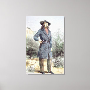 Das erste veröffentlichte Bild von "wildem Bill" Leinwanddruck