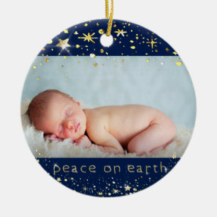 Das erste Weihnachten des Babys des Keramik Ornament