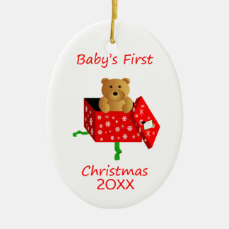 Das erste Weihnachten des Babys Keramik Ornament