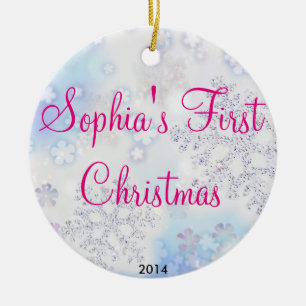 Das erste Weihnachten des Babys Keramik Ornament