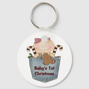 Das erste Weihnachten des Babys Schlüsselanhänger