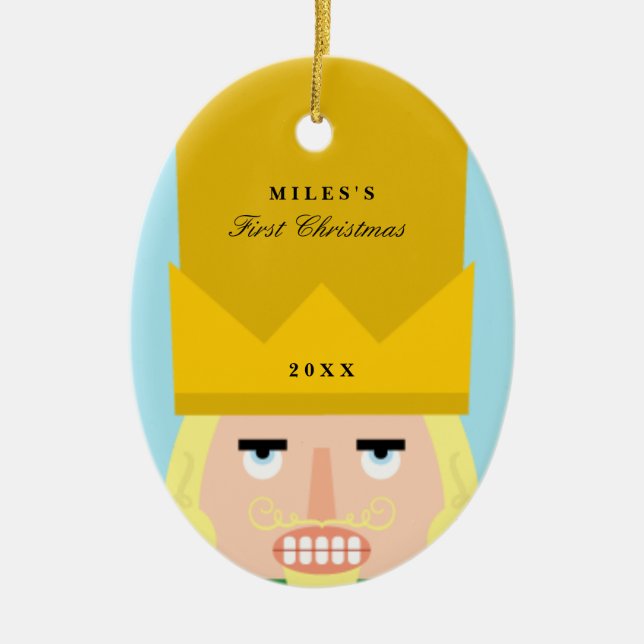 Das erste Weihnachten des Keramikornament (Vorne)