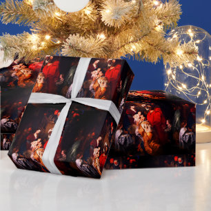 Das erste Weihnachten Vintage Geschenkpapier