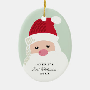 Das erste Weihnachten Weihnachtsmann-Babys Keramikornament