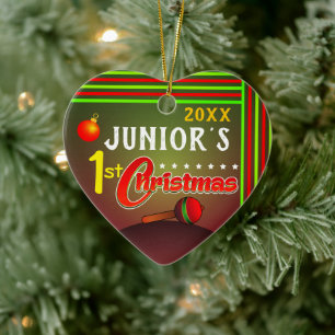 Das erste Weihnachtsfest des Babys Keramik Ornament