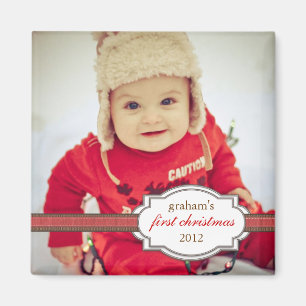 Das erste Weihnachtsfest des Babys mit Imitaten Ri Magnet