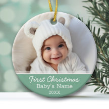 Das erste Weihnachtsfest im Foto Mint Green Minima