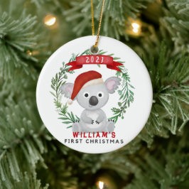 Das erste Weihnachtsjugendornament Keramik Ornament