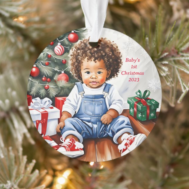 Das erste Weihnachtsschmuck des Babys Ornament (Baum)