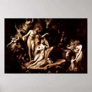 Das Erwachen der Märchenkönigin Titania durch Füss Poster