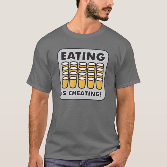 DAS ESSEN BETRÜGT T-Shirt (Vorderseite)