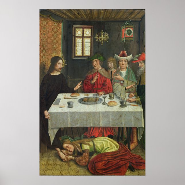 Das Essen im Haus Simon des Pharisees Poster (Vorne)