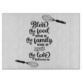 Das Essen segnen Schneidebrett