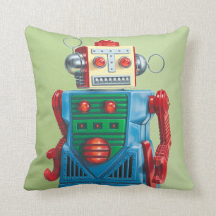 Das "Eternal Optimist" Robot-Wurfkissen Kissen