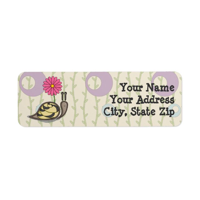 Das Etikett der Snail-Rücksendeadresse speichern (Vorne)