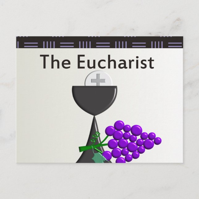 Das Eucharistische Chalice and Traupes Design Postkarte (Vorderseite)