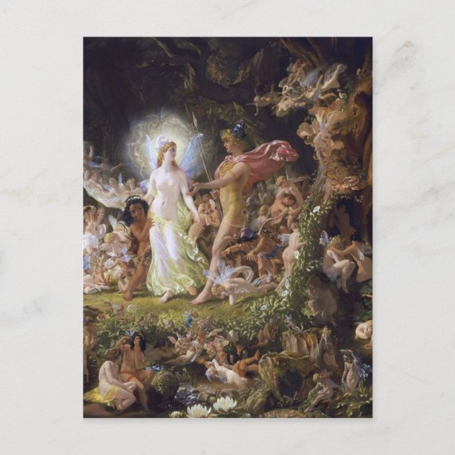 Das Evangelium von Oberon und Titania Postkarte (Vorderseite)