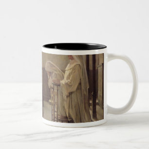 Das Eve der ersten Kommunion, bis 1890 Zweifarbige Tasse