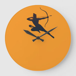 Das ewige Glühen von Dussehra - Shree Ram Große Wanduhr