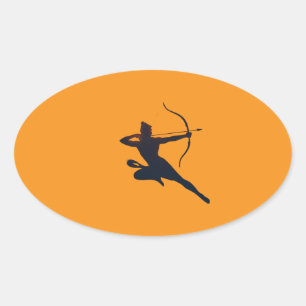 Das ewige Glühen von Dussehra - Shree Ram Ovaler Aufkleber