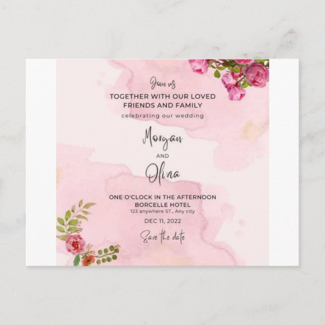 Das ewige Versprechen der Liebe Postkarte (Vorderseite)