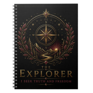 Das Explorer-Archetyp Selbstentdeckungs-Notizbuch Notizblock