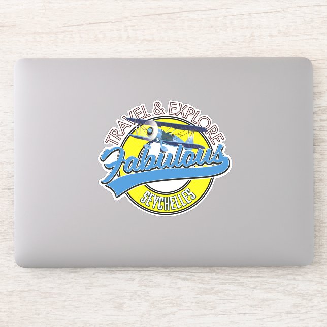 Das fabelhafte Logo der Seychellen Aufkleber (Computer)
