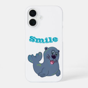 Das Fabric Seal bei Zazzle Maskottchen Logo Charak iPhone 16 Hülle