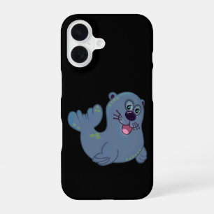 Das Fabric Seal bei Zazzle Maskottchen-Logo-Charak iPhone 16 Hülle