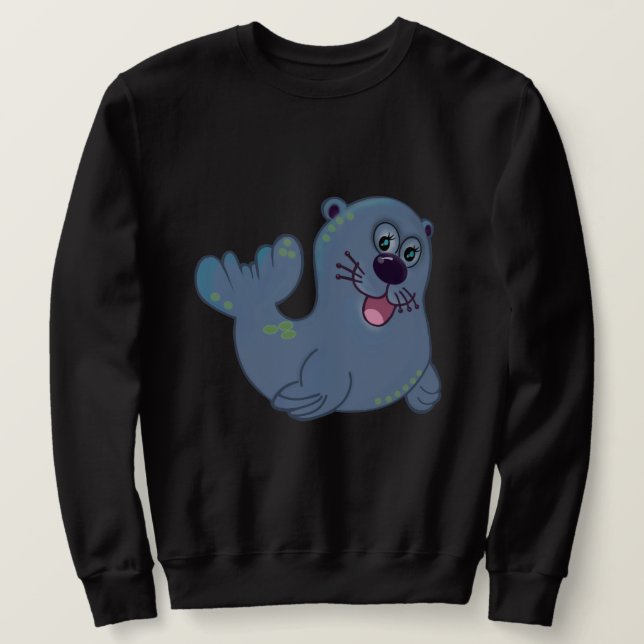 Das Fabric-Siegel im Zazzle Mascot Logo Sweatshirt (Design vorne)
