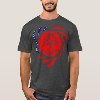 Das Fahnenherz der demokratischen Sozialistin T-Shirt