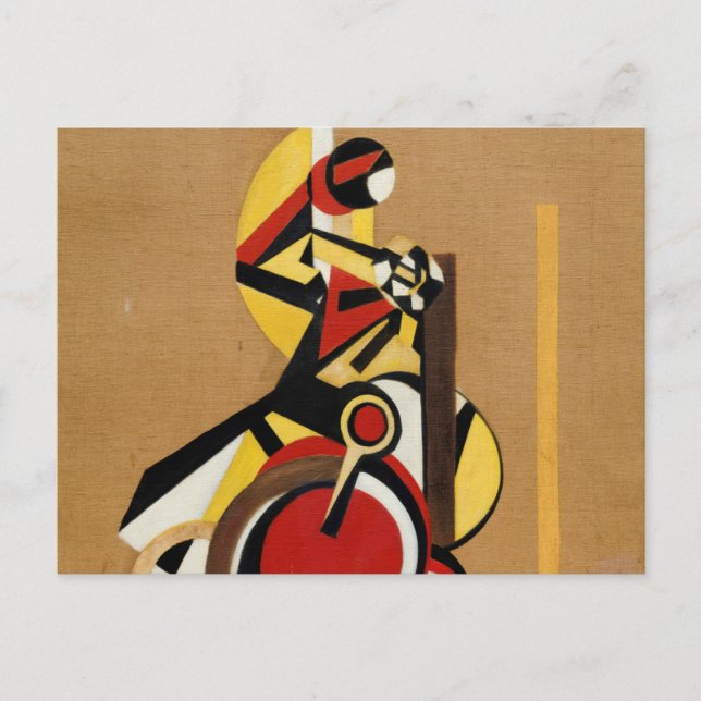 Das Fahrrad von Laszlo Moholy-Nagy Postkarte (Vorderseite)