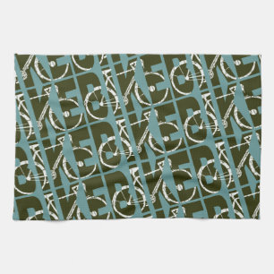 das Fahrrad. Zyklus. Radfahren Küchentuch