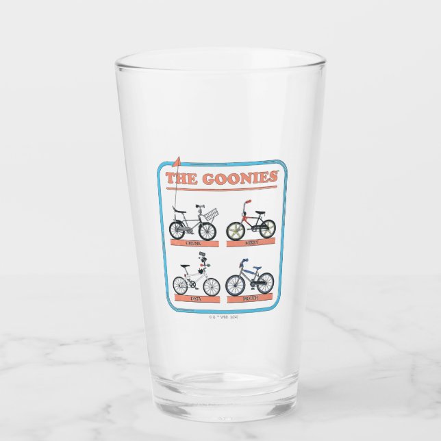 Das Fahrraddiagramm der Goonies Glas (Vorderseite)