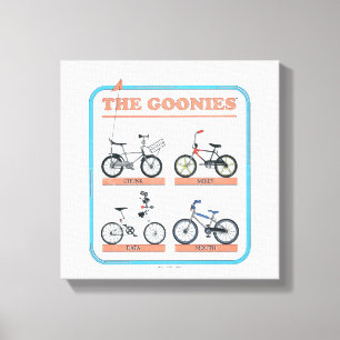 Das Fahrraddiagramm der Goonies Leinwanddruck