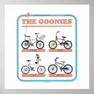 Das Fahrraddiagramm der Goonies Poster