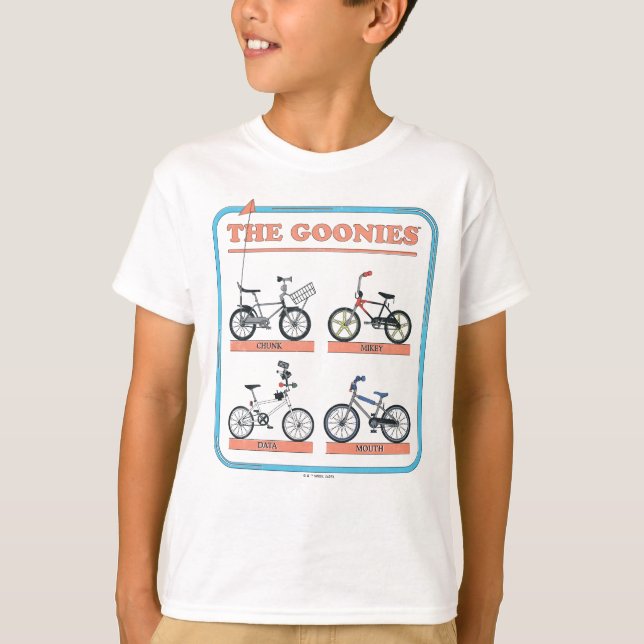 Das Fahrraddiagramm der Goonies T-Shirt (Vorderseite)