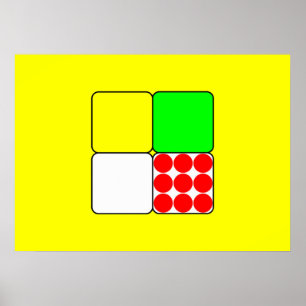 Das Fahrradrennen Jerseys 3 Gelb Poster