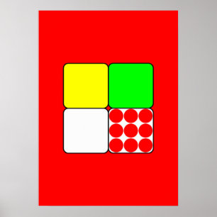 Das Fahrradrennen Jerseys 3 Red Poster