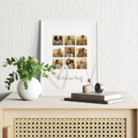 Das familiäre Multi-Foto Creme ist elegant und sti
