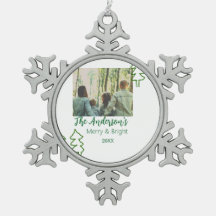 Das familiengrüne Weihnachtsbaum Foto modern