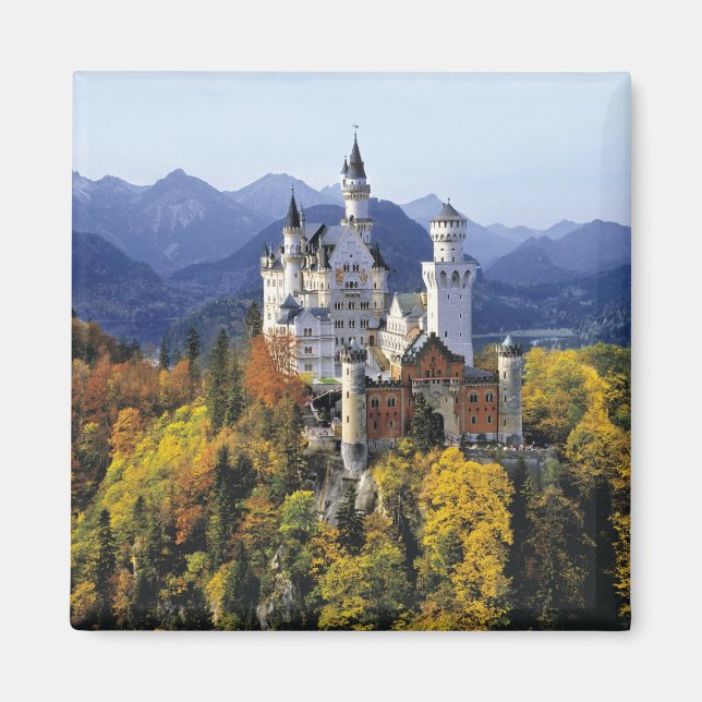 Das fantasievolle Neuschwanstein ist eines von dre Magnet (Vorne)