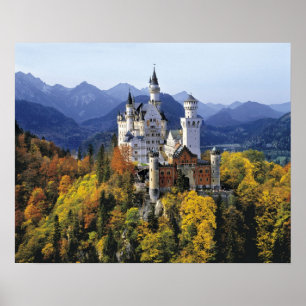 Das fantasievolle Neuschwanstein ist eines von dre Poster