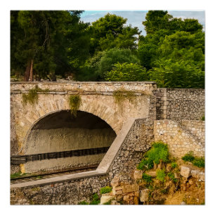 Das farbenfrohe Athen Poster