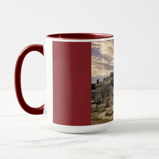 Das farbenfrohe Athen Tasse (Links)
