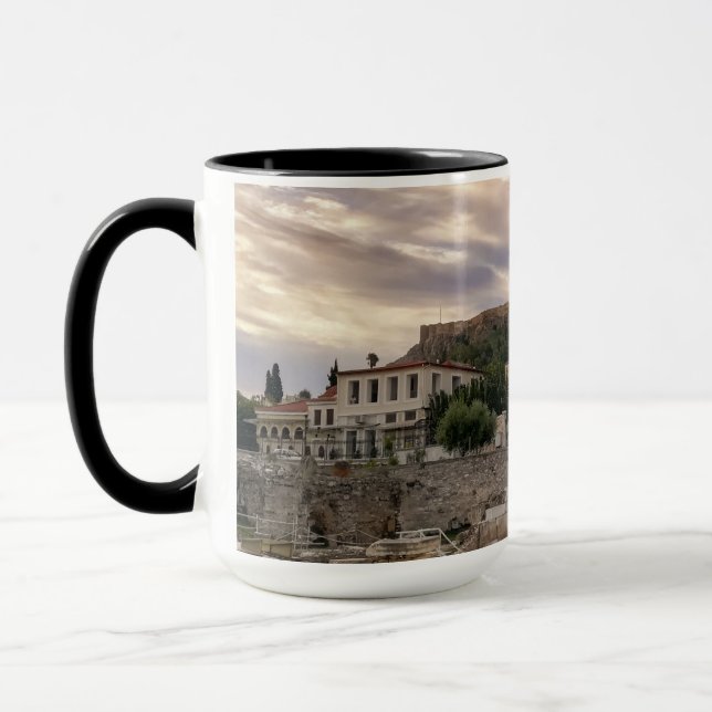 Das farbenfrohe Athen Tasse (Links)