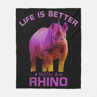 Das farbenfrohe Leben ist besser mit einem Rhino N Fleecedecke