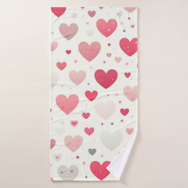 Das farbenfrohe Valentinstag Badehandtuch (Badehandtuch)