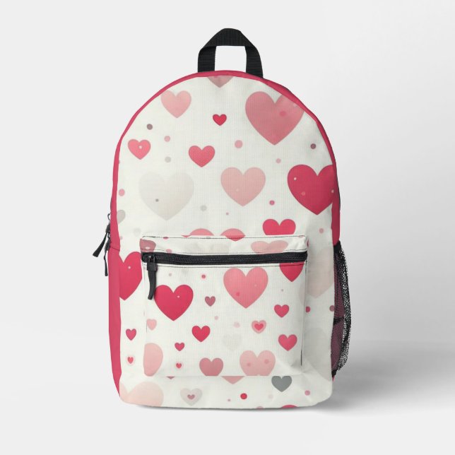 Das farbenfrohe Valentinstag Bedruckter Rucksack (Vorderseite)