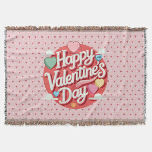 Das farbenfrohe Valentinstag Decke